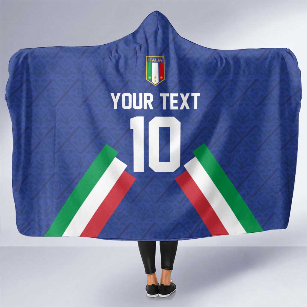 Italy Football 2024 Go Champion Hooded Blanket