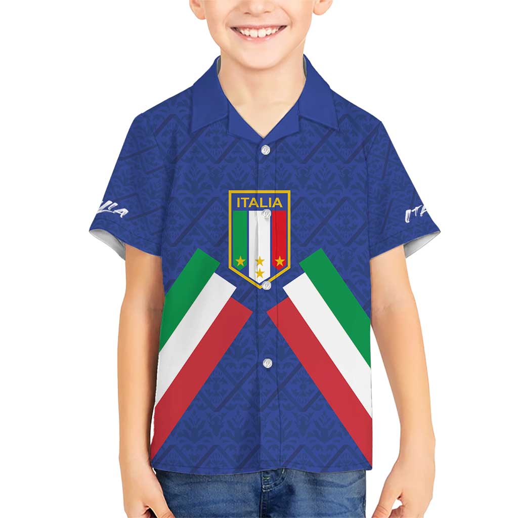 Italy Football 2024 Go Champion Kid Hawaiian Shirt - Wonder Print Shop