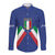 Italy Football 2024 Go Champion Long Sleeve Button Shirt - Wonder Print Shop