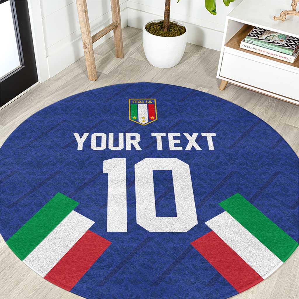 Italy Football 2024 Go Champion Round Carpet