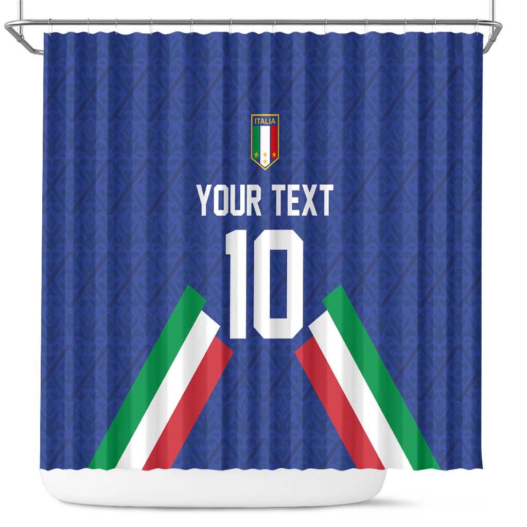 Italy Football 2024 Go Champion Shower Curtain