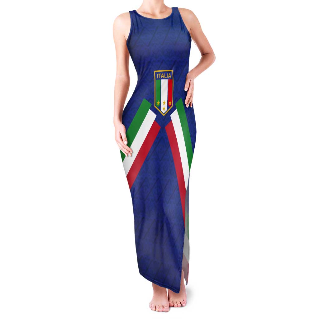 Italy Football 2024 Go Champion Tank Maxi Dress