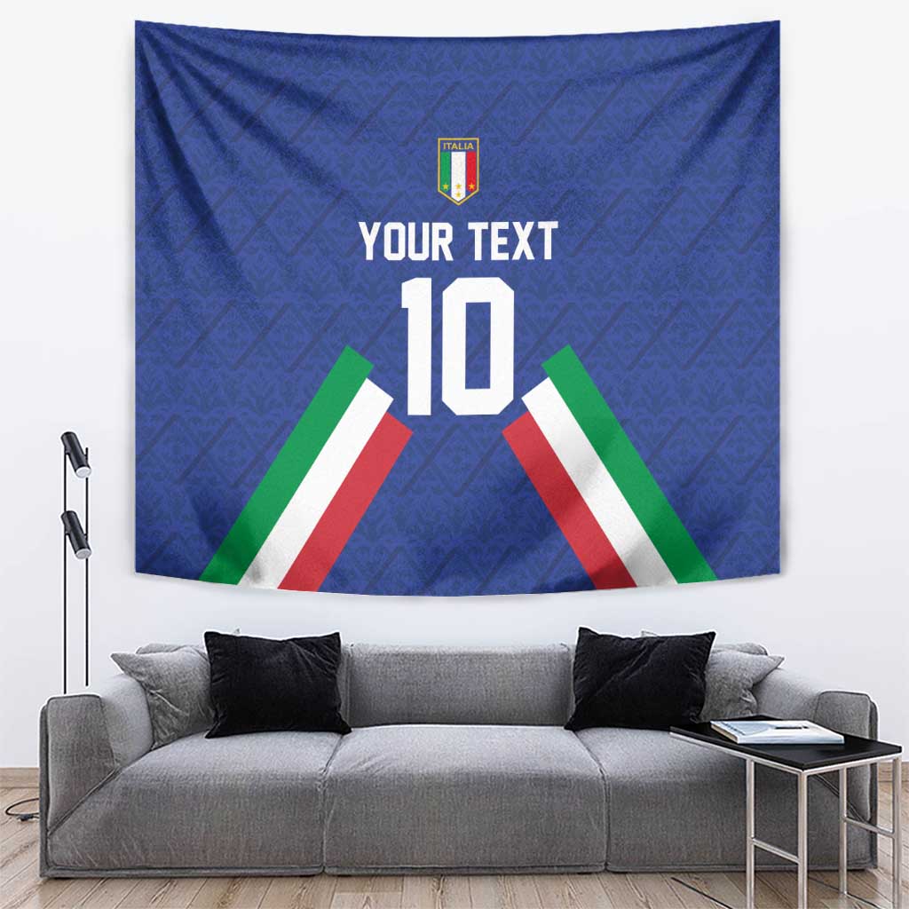 Italy Football 2024 Go Champion Tapestry