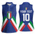 Italy Football 2024 Go Champion Women Sleeveless Polo Shirt