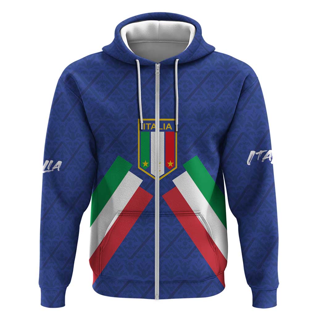 Italy Football 2024 Go Champion Zip Hoodie