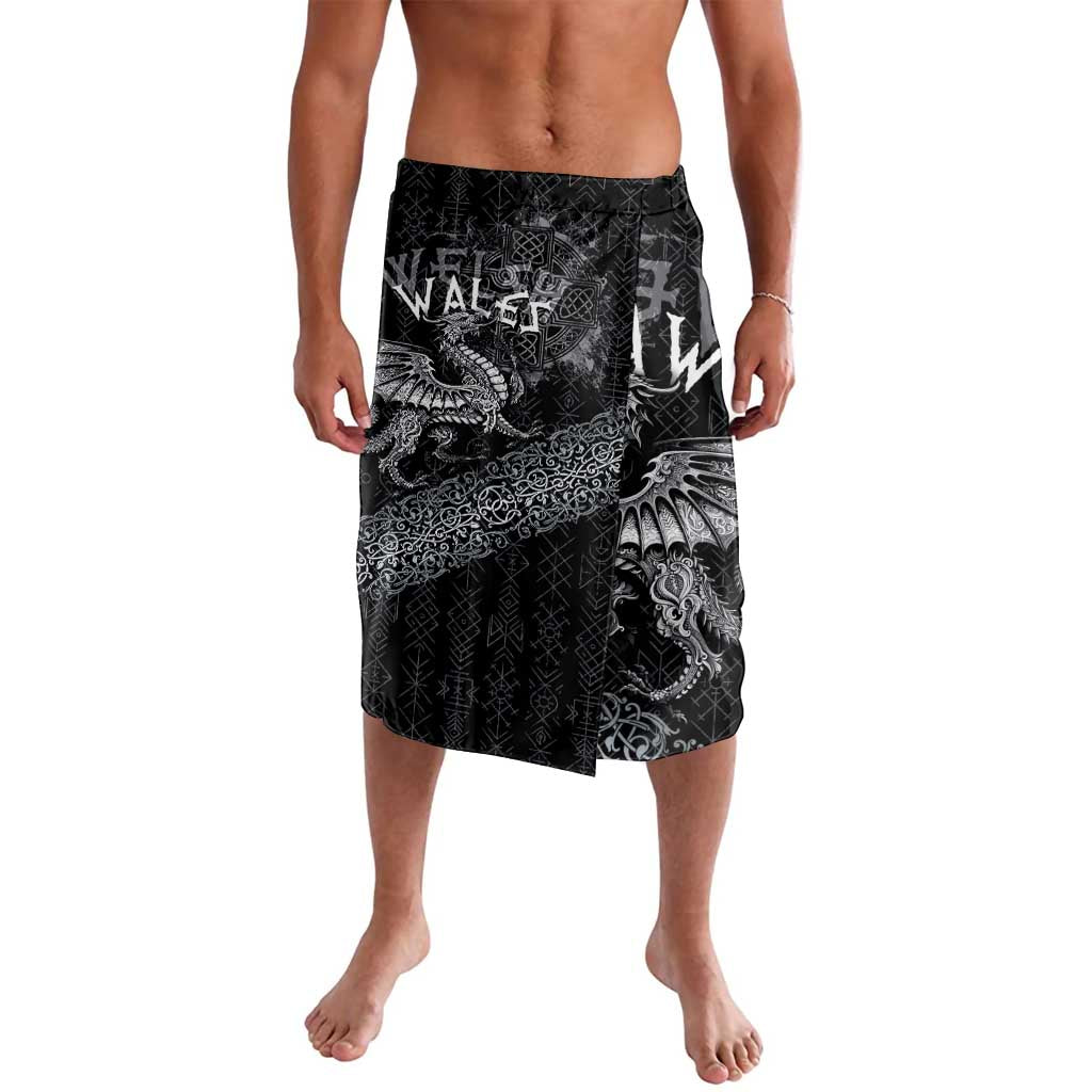 Welsh Celtic Culture Lavalava Wales Y Ddraig Goch with Runes Symbols - Wonder Print Shop
