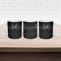 Welsh Celtic Culture Ceramic Mug Wales Y Ddraig Goch with Knot - Wonder Print Shop