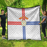 Personalized Yorkshire Celtic Heritage Quilt Cross Style - Wonder Print Shop