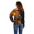 Happy Kwanzaa African Tribal Pattern Off Shoulder Sweater - Wonder Print Shop