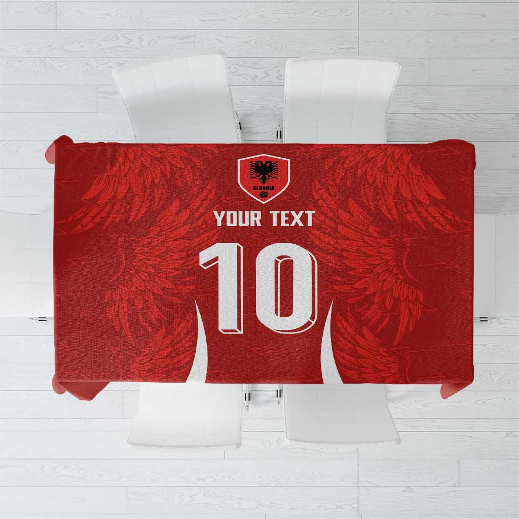 Custom Albania National Football Tablecloth The Wings Sporty Style - Wonder Print Shop