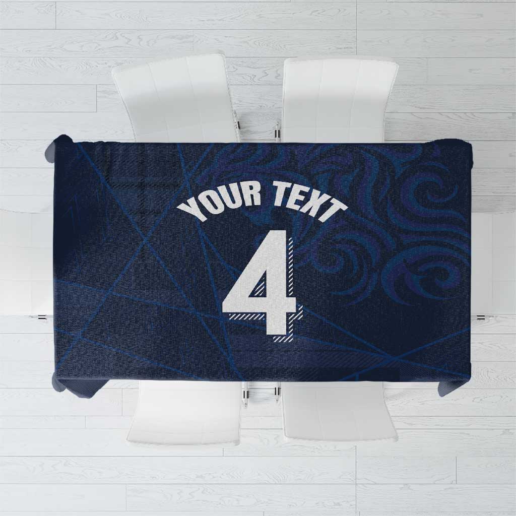 Custom Scotland National Football Tablecloth Tartan Patchwork and Sport Lion - Wonder Print Shop