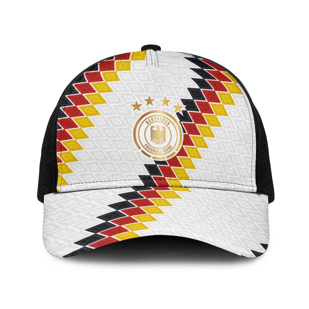 Germany National Football Baseball Net Cap Inspired by German Flag and Bavarian Renaissance Ornaments Motifs - Wonder Print Shop