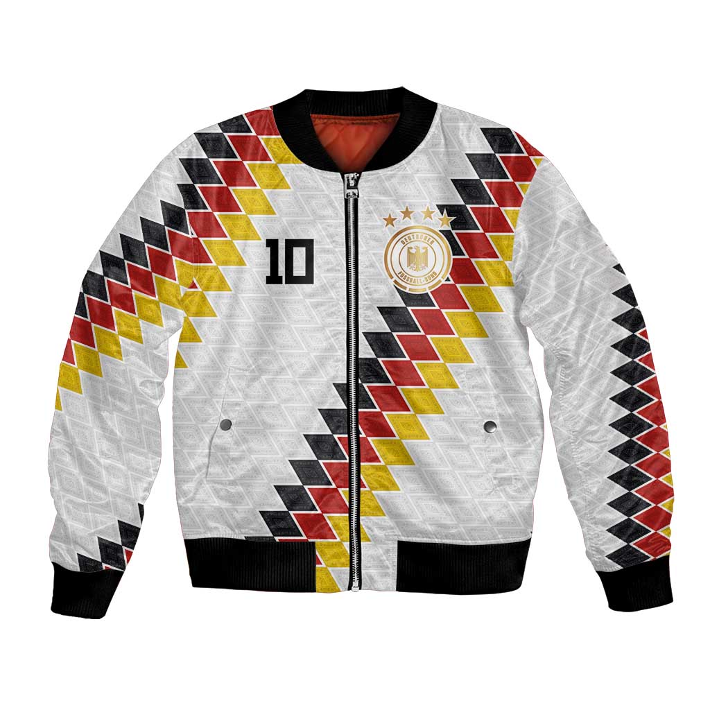Custom Germany National Football Bomber Jacket Inspired German Flag and Bavarian Renaissance Motifs - Wonder Print Shop