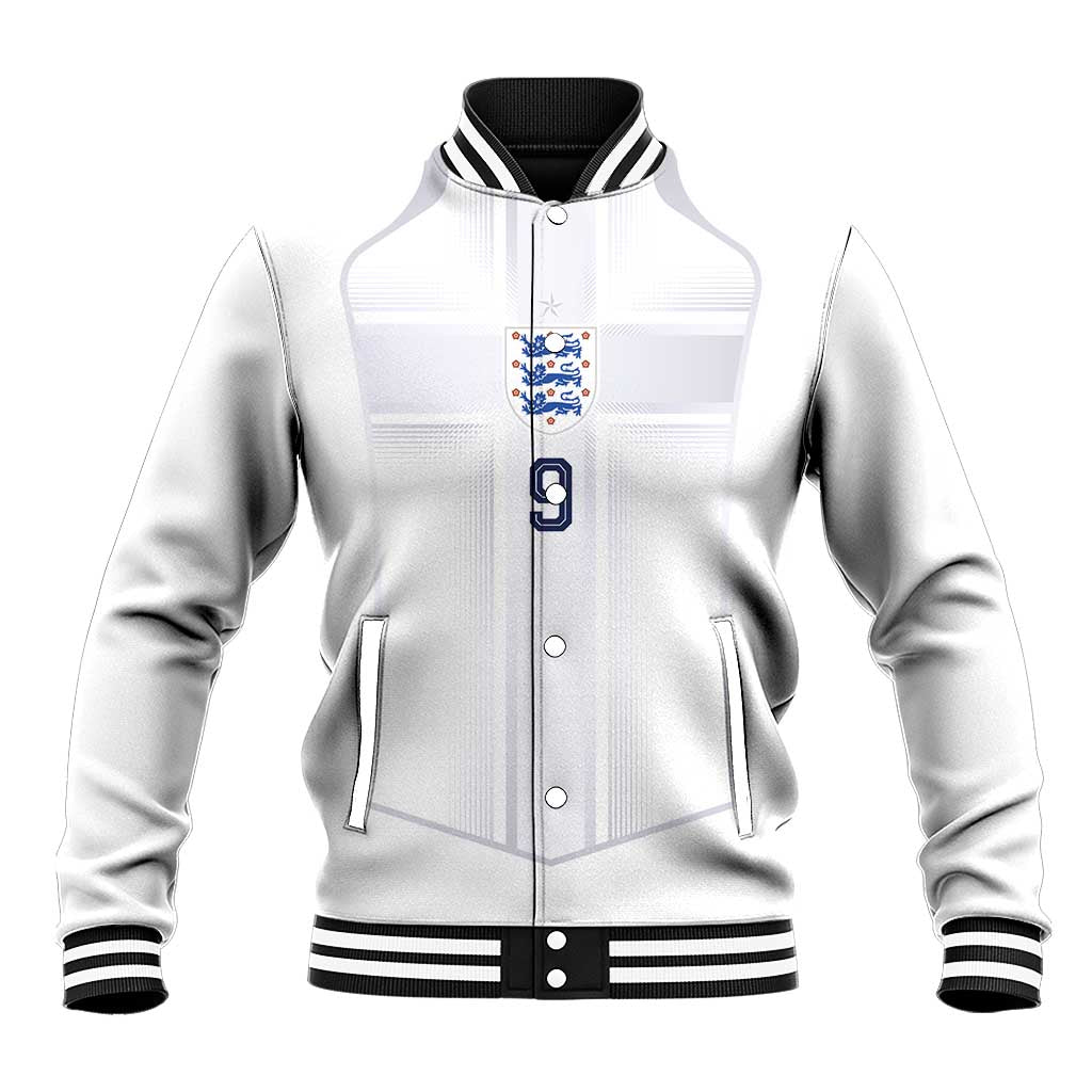 Custom England National Football Baseball Jacket The Three Lions-Sporty T90 Style - Wonder Print Shop