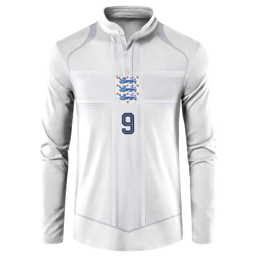 Custom England National Football Button Sweatshirt The Three Lions-Sporty T90 Style - Wonder Print Shop