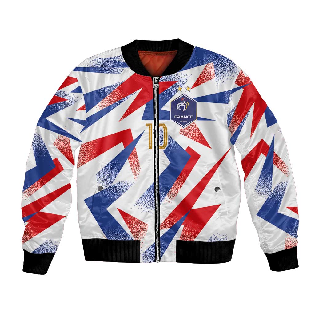 Custom France National Football Bomber Jacket Flag-Inspired Graphics - Wonder Print Shop