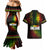 King of Reggae Couples Matching Mermaid Dress and Hawaiian Shirt Jamaican Reggae One Love - Wonder Print Shop