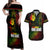 King of Reggae Couples Matching Off Shoulder Maxi Dress and Hawaiian Shirt Jamaican Reggae One Love - Wonder Print Shop