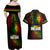 King of Reggae Couples Matching Off Shoulder Maxi Dress and Hawaiian Shirt Jamaican Reggae One Love - Wonder Print Shop