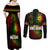 King of Reggae Couples Matching Off Shoulder Maxi Dress and Long Sleeve Button Shirt Jamaican Reggae One Love - Wonder Print Shop