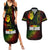 King of Reggae Couples Matching Summer Maxi Dress and Hawaiian Shirt Jamaican Reggae One Love - Wonder Print Shop