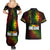 King of Reggae Couples Matching Summer Maxi Dress and Hawaiian Shirt Jamaican Reggae One Love - Wonder Print Shop