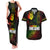 King of Reggae Couples Matching Tank Maxi Dress and Hawaiian Shirt Jamaican Reggae One Love - Wonder Print Shop