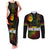 King of Reggae Couples Matching Tank Maxi Dress and Long Sleeve Button Shirt Jamaican Reggae One Love - Wonder Print Shop