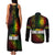 King of Reggae Couples Matching Tank Maxi Dress and Long Sleeve Button Shirt Jamaican Reggae One Love - Wonder Print Shop