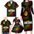 King of Reggae Family Matching Long Sleeve Bodycon Dress and Hawaiian Shirt Jamaican Reggae One Love - Wonder Print Shop