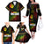 King of Reggae Family Matching Off The Shoulder Long Sleeve Dress and Hawaiian Shirt Jamaican Reggae One Love - Wonder Print Shop