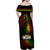 King of Reggae Family Matching Off Shoulder Maxi Dress and Hawaiian Shirt Jamaican Reggae One Love - Wonder Print Shop