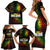 King of Reggae Family Matching Short Sleeve Bodycon Dress and Hawaiian Shirt Jamaican Reggae One Love - Wonder Print Shop