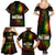 King of Reggae Family Matching Summer Maxi Dress and Hawaiian Shirt Jamaican Reggae One Love