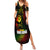 King of Reggae Family Matching Summer Maxi Dress and Hawaiian Shirt Jamaican Reggae One Love