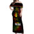 King of Reggae Off Shoulder Maxi Dress Jamaican Reggae One Love