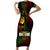 King of Reggae Short Sleeve Bodycon Dress Jamaican Reggae One Love