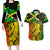 Jamaican Reggae Singer Couples Matching Long Sleeve Bodycon Dress and Hawaiian Shirt B-Marley Reggae Grunge - Wonder Print Shop