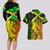 Jamaican Reggae Singer Couples Matching Long Sleeve Bodycon Dress and Hawaiian Shirt B-Marley Reggae Grunge - Wonder Print Shop