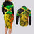 Jamaican Reggae Singer Couples Matching Long Sleeve Bodycon Dress and Long Sleeve Button Shirt B-Marley Reggae Grunge - Wonder Print Shop