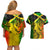 Jamaican Reggae Singer Couples Matching Off Shoulder Short Dress and Hawaiian Shirt B-Marley Reggae Grunge - Wonder Print Shop