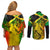 Jamaican Reggae Singer Couples Matching Off Shoulder Short Dress and Long Sleeve Button Shirt B-Marley Reggae Grunge - Wonder Print Shop