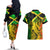 Jamaican Reggae Singer Couples Matching Off The Shoulder Long Sleeve Dress and Hawaiian Shirt B-Marley Reggae Grunge - Wonder Print Shop