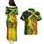 Jamaican Reggae Singer Couples Matching Puletasi and Hawaiian Shirt B-Marley Reggae Grunge - Wonder Print Shop