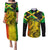 Jamaican Reggae Singer Couples Matching Puletasi and Long Sleeve Button Shirt B-Marley Reggae Grunge - Wonder Print Shop