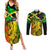 Jamaican Reggae Singer Couples Matching Summer Maxi Dress and Long Sleeve Button Shirt B-Marley Reggae Grunge - Wonder Print Shop