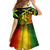 Jamaican Reggae Singer Family Matching Off Shoulder Maxi Dress and Hawaiian Shirt B-Marley Reggae Grunge - Wonder Print Shop