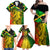 Jamaican Reggae Singer Family Matching Off Shoulder Maxi Dress and Hawaiian Shirt B-Marley Reggae Grunge - Wonder Print Shop