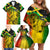 Jamaican Reggae Singer Family Matching Off Shoulder Short Dress and Hawaiian Shirt B-Marley Reggae Grunge - Wonder Print Shop