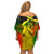 Jamaican Reggae Singer Family Matching Off Shoulder Short Dress and Hawaiian Shirt B-Marley Reggae Grunge - Wonder Print Shop